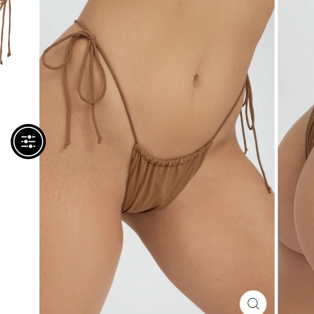 Riot Swim Set Bikini Top and bottom in the shade Brown Sugar - Picture 4 of 6